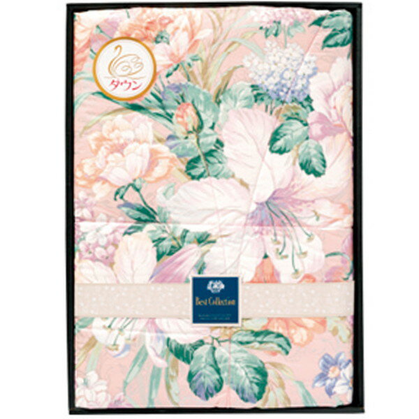 日本製 羽毛85％入り羽毛ふとん ピンク贈り物　プレゼント　お祝い　お返し　出産　結婚　ギフト　お礼　ご挨拶　手土産　内祝