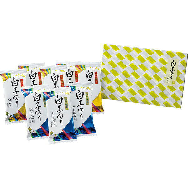 ●内容／味のり5袋詰(8切5枚)、だし塩のり3袋詰(8切5枚)