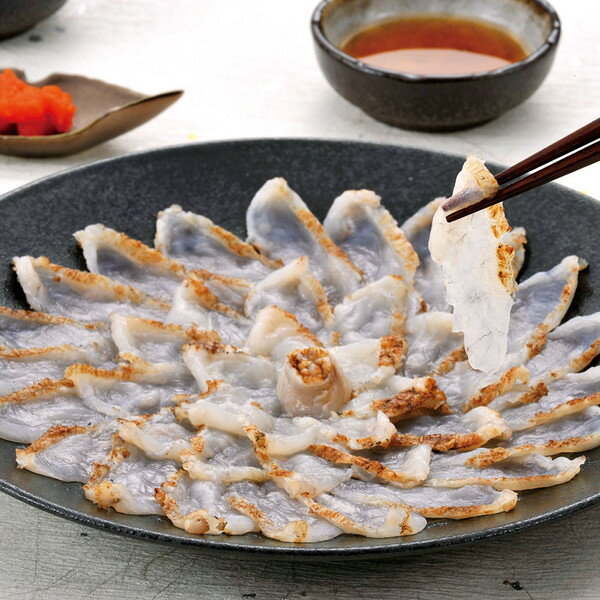 【産直・送料込】[ふく太郎本部]山口県萩産 活〆まふく炙り刺身（3人前）【代引・熨斗・包装不可】贈り物 プレゼント お祝い お返し 出産 結婚 ギフト お礼 ご挨拶 手土産 内祝