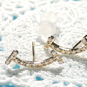 Pt900/K18WG/YG/PG スマイル ライン ダイヤモンド ピアス 【送料無料】ゴールドピアス プラチナピアス ダイヤピアス ダイアピアス おすすめ 可愛い 人気 おしゃれ 品質保証書 新作 プレゼント 代引手数料無料 ラッピング無料 18金ピアス Tモチーフ スーツ SUITS