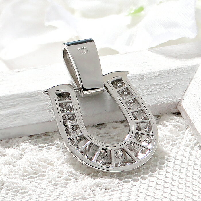 Pt950【1.00ct】ダイヤモンド ホースシュー ペンダントトップ【送料無料】PT950 pt...