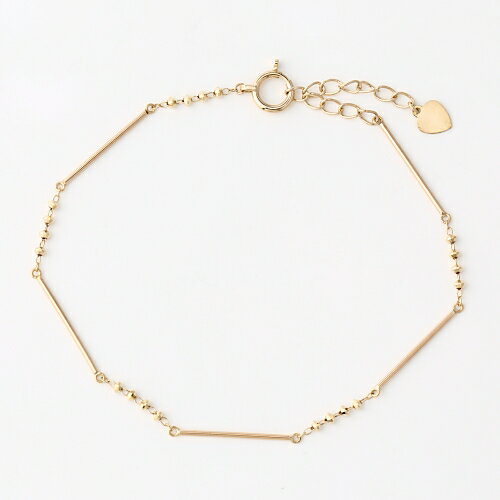 【2025年クリスマスセール】K10 ブレスレット 15+3cm アジャスター付き 10金ゴールド【送料無料】【あす楽対応】【ラッピング無料】