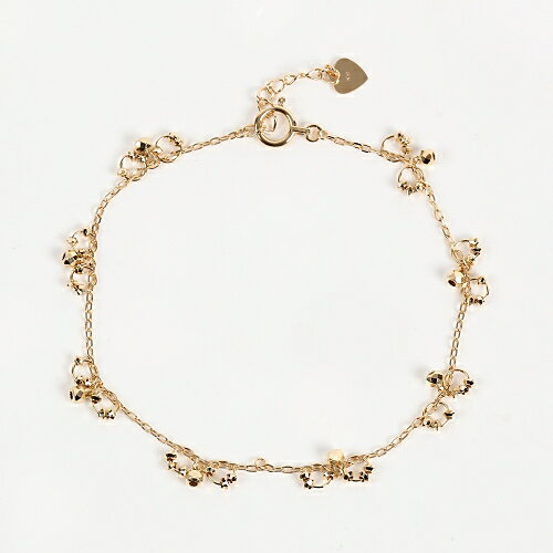 K18 ブレスレット 16cm+2cm アジャスター付き 18金ゴールド【送料無料】【ラッピング無料】