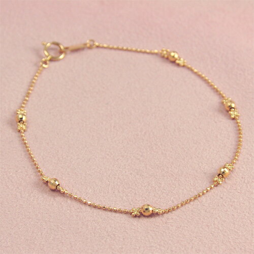 K18PG ブレスレット 18cm 18金ピンクゴールド【送料無料】【あす楽対応】【ラッピング無料】