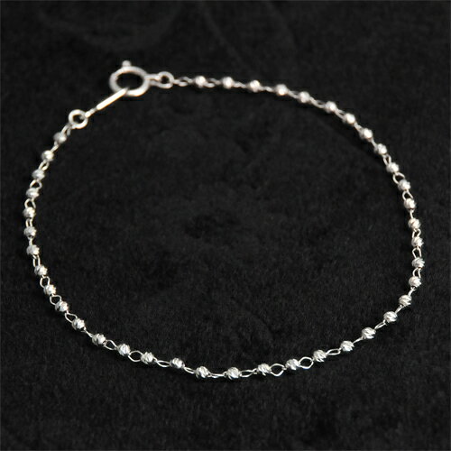 樂天商城 - K18WG ブレスレット 18cm 18金ホワイトゴールド【送料無料】【ラッピング無料】