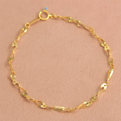 K18 ブレスレット 18cm 18金ゴールド【送料無料】【ラッピング無料】