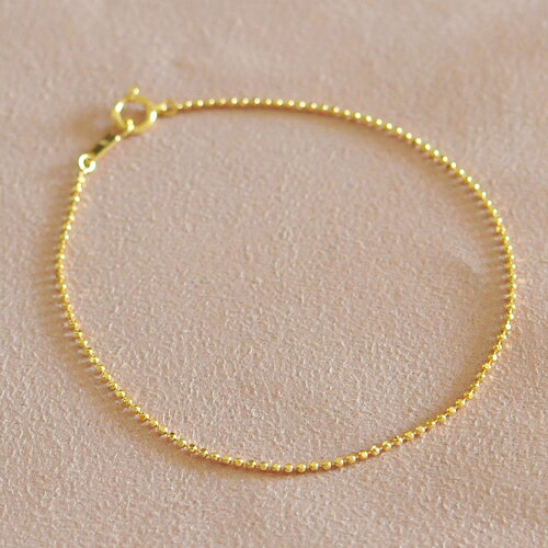 K18 カットボール　アンクレット　フリーサイズ　ブレスレットにも♪ 楽天市場】カットボール ブレスレットの通販
