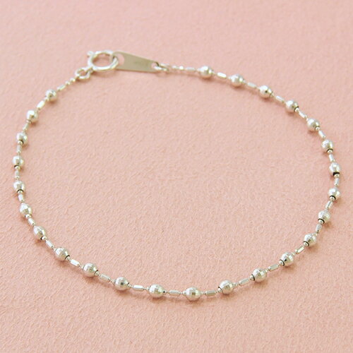 Pt ミラーボール ブレスレット 18cm プラチナ【送料無料】【あす楽対応】【ラッピング無料】