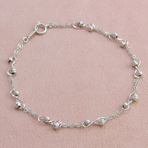 Pt ブレスレット 18cm プラチナ【送料無料】【ラッピング無料】