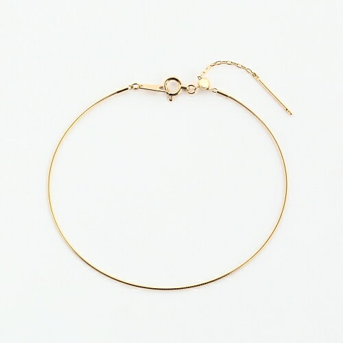 K18 バングル 16cm+2cm スライドチェーン付き 18金ゴールド【送料無料】【ラッピング無料 ...