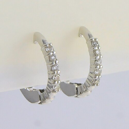 K18WG ダイヤ ピアリング 18金ホワイトゴールド【送料無料】【あす楽対応】【ラッピング無料】(4)