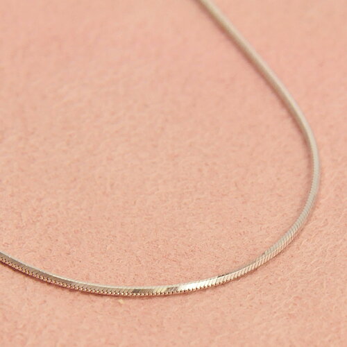 K18WG カットストロー フリーチェーン 50cm 18金ホワイトゴールド スライド【送料無料】【ラッピング無料】のサムネイル