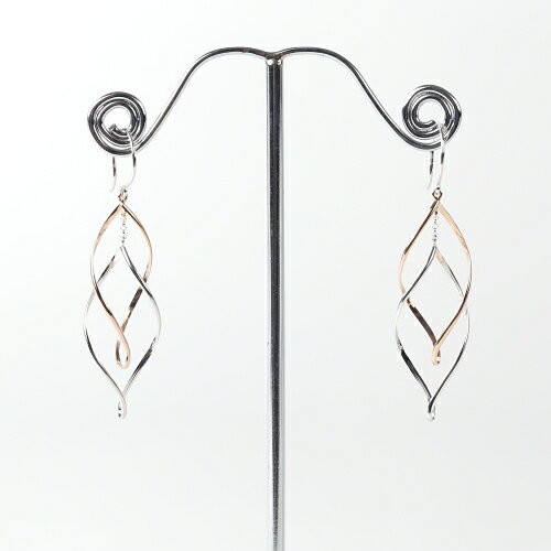 【新着】K18PG/K14WG ピアス 18金ピンクゴールド 14金ホワイトゴールド【送料無料】【あす楽対応】【ラッピング無料】のサムネイル