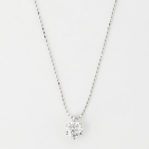 乐天商城 - 【超特価品】Pt/K18WG 一粒ダイヤ ペンダント ネックレス 0.405ct F I1 G 中央宝石研究所のソーティング付き 【送料無料】【あす楽対応】【ラッピング無料】