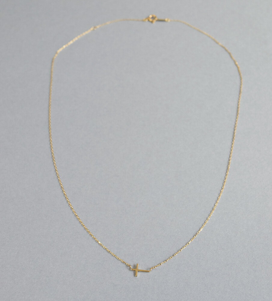 K10 ネックレス クロス 十字架 10金 ゴールド 10k K10 40cm 華奢 シンプルレディース 女性用 誕生日プレゼント 妻 母 金属アレルギー 安心 結婚式 お呼ばれ アクセサリー ジュエリー シンプル 華奢 かわいい クロスモチーフ ペンダント 即納