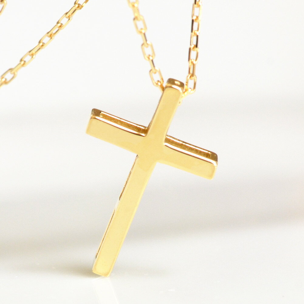 【2500円OFFクーポンあり】ネックレス K18 18金 クロス ペンダント YG PG WG 地金 十字架 ギフト 記念日 レディース シンプル 普段用 ギフト 人気 ネックレス プレゼント おすすめ 金属アレルギー対応