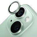 TORRAS iPhone 15 用 カメラフィルム iPhone15 Plus 用カメラフィルム 【宇宙航空材料・元のまま再現】 強化ガラス 全面保護 耐衝撃 黒縁取り 1セット アイフォン15・15プラス用レンズカバー グリー(3)