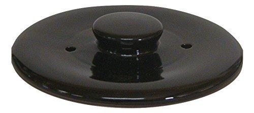 萬古焼 銀峯陶器 菊花 ごはん土鍋用 中ふた（内ふた） 【中蓋（内蓋）のみ】 (2合炊き用) ブラック