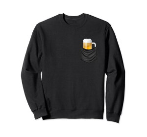 ビール 酒 面白いTシャツ 面白い ジョッキ ポケット 飲み おもしろ Tシャツ 飲み会 のんべえ メンズ ネタ 服 トレーナー