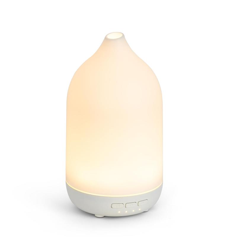 Onaboviva アロマディフューザー 加湿器 小型 卓上 アロマ対応 おしゃれ 超音波式 タイマー 空焚き防止..