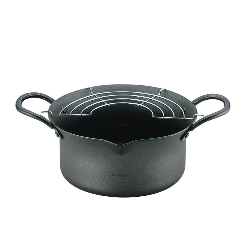 エポラス タマハシ 蓮華 深型 揚げ鍋 アミ付 20cm HA-20W