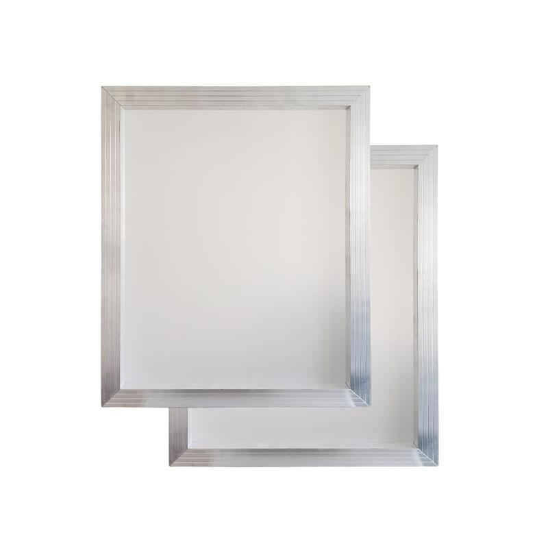 YLZ シルクスクリーン印刷フレーム,41×51 cm アルミフレーム, 110メッシュ白網（2個)