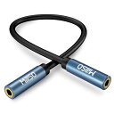 MillSO 中継コネクタ 3.5mm メスメス ステレオミニジャック 延長用 中継アダプタステレオミニプラグ延長コネクタ 4極 オーディオケーブル接続 金メッキ(15CM)