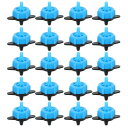 iplusmile 100ピース圧力補償ドリッパー散水肥料ドリップ水スプレーノズルの灌漑スプリンクラーヘッド庭の芝生の散水用品盛り合わせ色