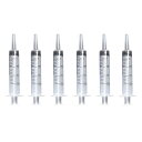 Coollooda ペット シリンジ プラスチックシリンジ (6本セット) 犬 猫 給水 給餌 20ml 注射器 針なし キャップ付き 注射 給水器 鼻洗浄 投薬器 液状の薬 流動食 哺乳器 実験用 ガーデニング イン