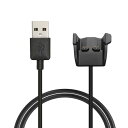 kwmobile 充電ケーブル Garmin Vivosmart HR Plus/Approach X40対応 USB充電器 - スマートウォッチ スペア チャージャー 黒色(3)