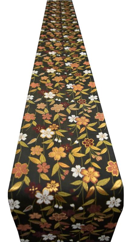 神泉堂 着物テーブルランナー 日本のおもてなし 和食のテーブルコーディネートに180×20cm (桜, 180×20cm)