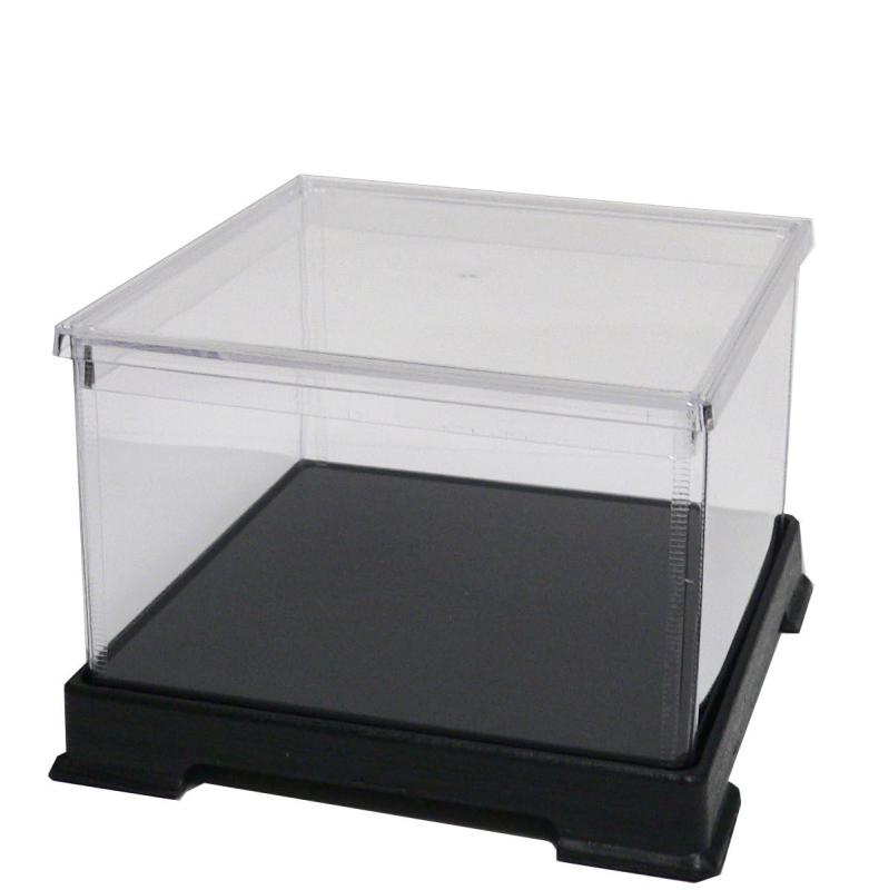 かしばこ商店 透明フィギュアケース 内寸 横幅11.8×奥行11.8×高さ18.8cm 121220