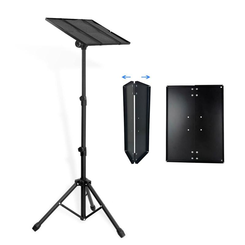 AKOZLIN プロジェクター台 トレイ折り畳み式 プロジェクタースタンド 59-125cm高さ調整可能 耐荷重10kg..