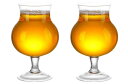 【morning place】 ドイツ式 ビール グラス チューリップ クラフト グラス カップ 500ml お洒落 インテリア に (2個セット)