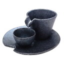 美濃焼 カネコ小兵 冷酒セット とっくり おちょこ セット 銀黒シズル ギフト プレゼント 父の日 555-0001