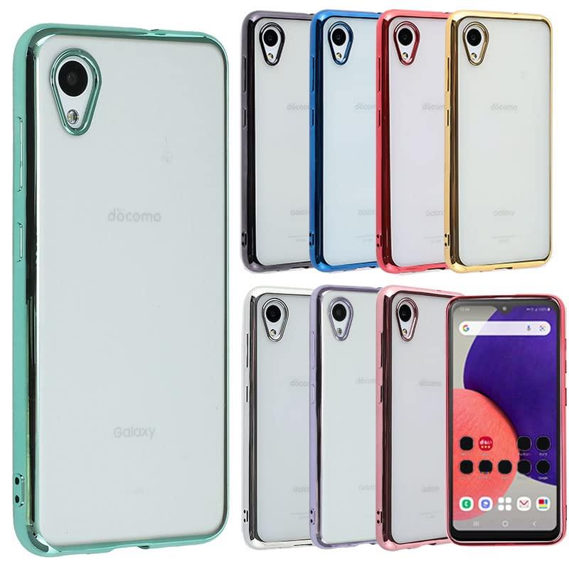Galaxy A22 5G ケース TPU color GalaxyA22 ソフトケース 透明 カバー クリアケース スマホケース 薄型 保護 耐衝撃 ギャラクシーA22 SC-56B SC56B docomo ライトグリーン A693GA22LG