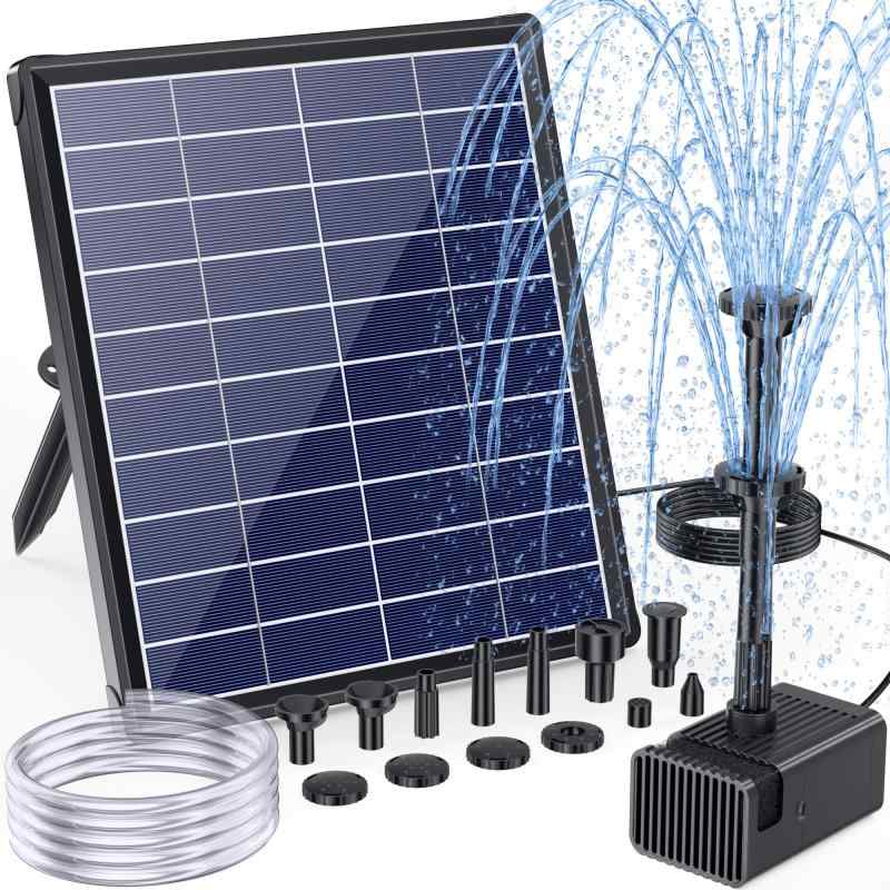 NFESOLAR ソーラーポンプ 屋外 ソーラー 噴水ポンプ ソーラー水中ポンプ 5.5W ソーラーパネル 浮きタイ..