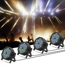 led舞台照明 DMX512 36W LEDライト ステージライト ディスコライト スポットライト リモコン付き 音声起動 自走機能付きステージライト 4枚(2)
