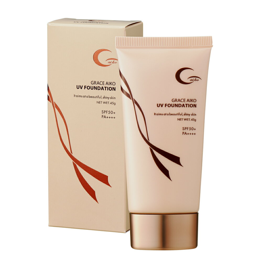 【公式】グレースアイコ UVファンデーション 45g SPF50+/PA++++(クリームファンデーション) 美容液ファンデーション 毛穴 くすみ 化粧崩れ ジ...