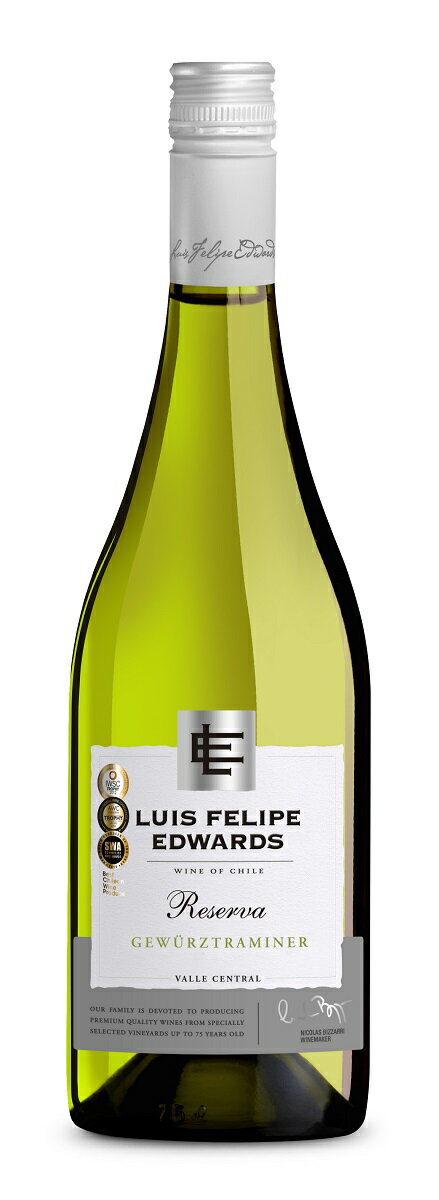 ルイスフェリペエドワーズ レセルバ　ゲヴュルツトラミネール 750ml 白 ワイン チリ クリコヴァレー やや甘口 1