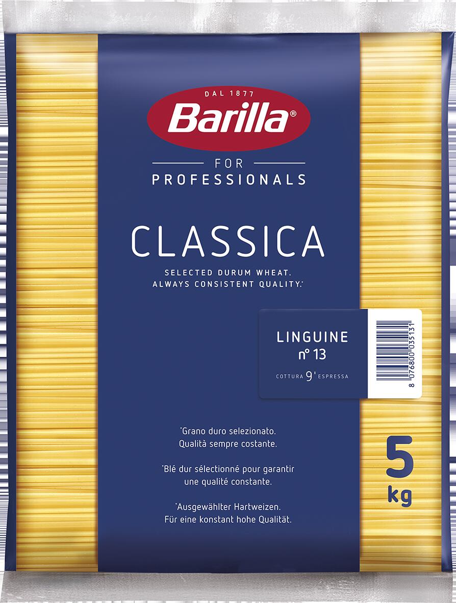 【 ポイント 10倍 】 本場イタリア バリラ バベッティ ( リングイネ )5kg LINGUINE リングイネとも呼ばれる、イタリア・ジェノヴァを代表するパスタ。 大容量 5kg (約60人分)でお届け Barilla DAL 1877