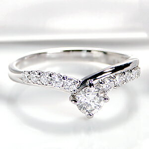 pt900【0.5ctUP】ダイヤモンド リング 【送料無料】【刻印無料】【品質保証書】【代引手数料無料】ジュエリー プラチナ ダイヤモンドリング ダイヤ リング ダイア 指輪 プレゼント V字 SI GOODカット ウエーブ