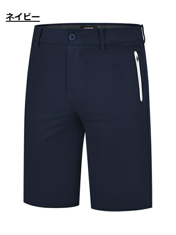 美品☆muta MARINE☆ゴルフハーフパンツストレッチ吸汗速乾 5(M)紺 WEB限定］ブリヂストンゴルフ × muta MARINE ショートパンツ [全2色