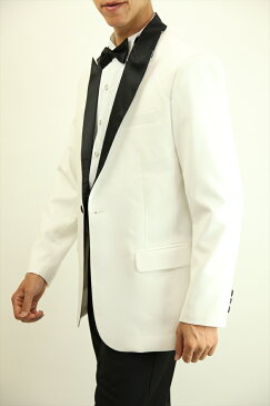 【半額セール!】タキシード 白 ピークドラペル 販売商品 4点セット ウエディング ウェディング 結婚式 パーティ 演奏会 発表会 合唱 コーラス フォーマル ジャケット パンツ お呼ばれ 人気 格安 販売 披露宴 二次会 【商品番号:03txd3】