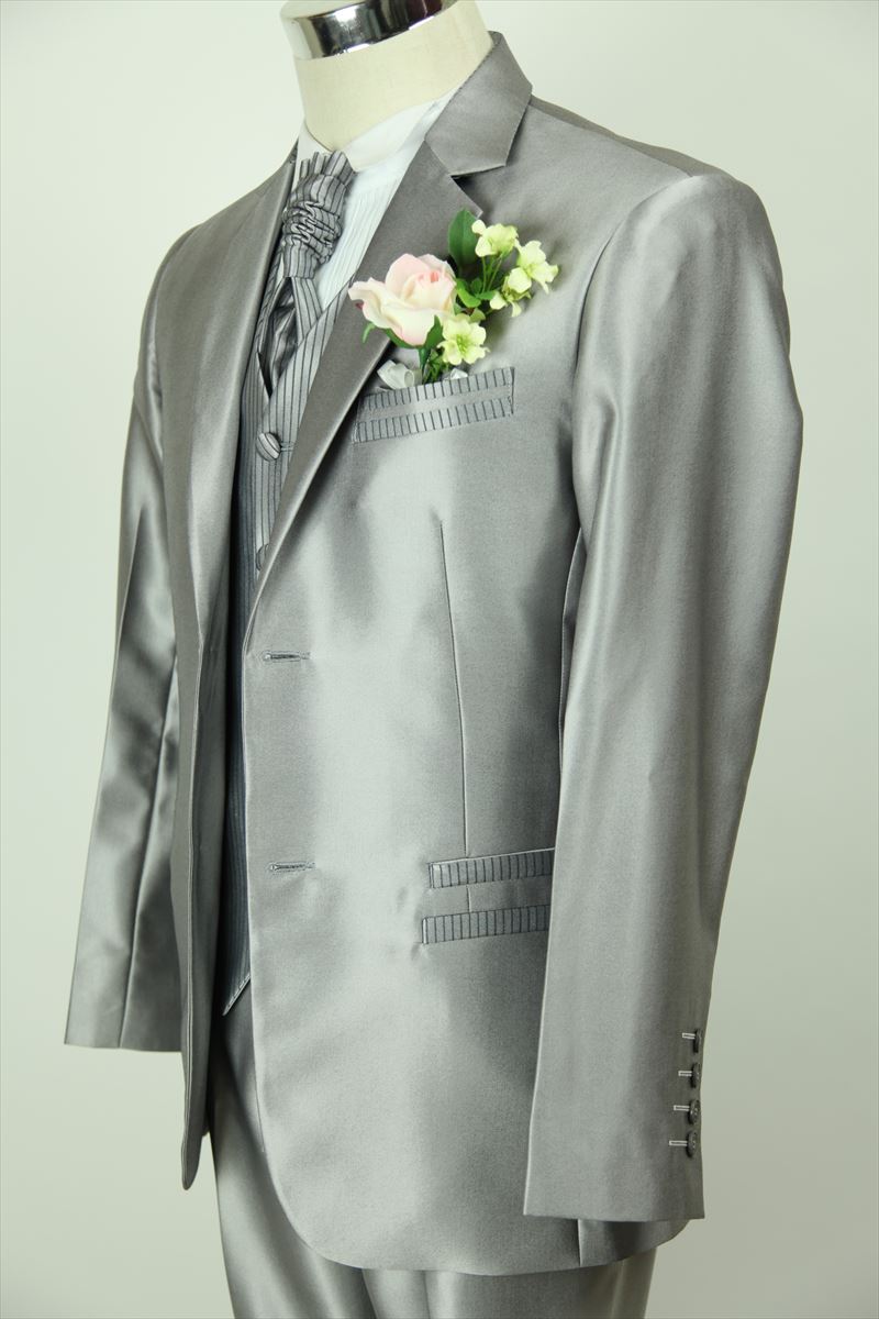 タキシード 4点セット シルバー 販売商品 結婚式 海外 披露宴 二次会 パーティ 演奏会 発表会 フォーマル 人気 格安 購入 写真撮影 ウェディング ブライズメイド 父の日ギフト 大きいサイズ S〜5L