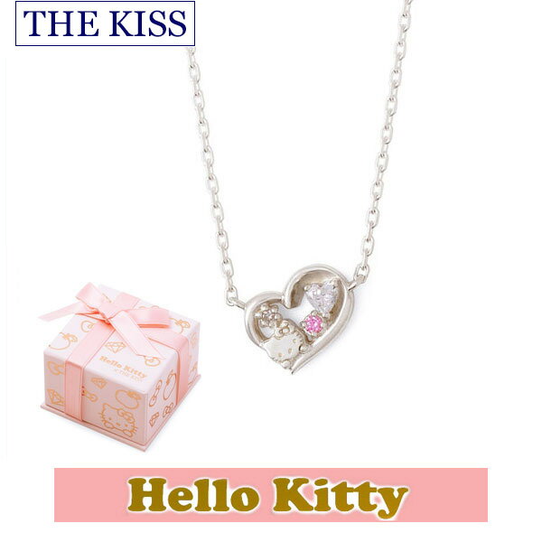 ＼6/1は当店P10倍／ ネックレス ハローキティ THE KISS ザ キッス シルバー ブランド レディース ダイヤモンド KITTY-36DM Hello Kitty 1周年 メモリアル 記念日 誕生日 ギフト プレゼント デート おでかけ おそろい 1周年 メモリアル 1周年 メモリアル