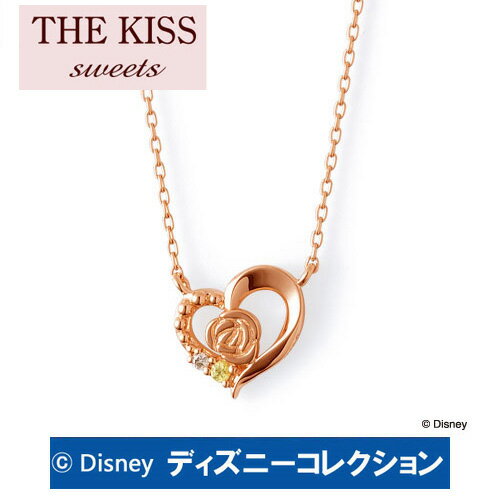 ＼当店P5倍 5/13／ ネックレス ディズニー プリンセス ベル THE KISS ザ キッス sweets ピンクゴールド レディース ダイヤモンド ハート サファイア ブランド DI-PN1816YSP ディズニーコレクション 記念日 ギフト プレゼント 20代 30代 1周年 メモリアル