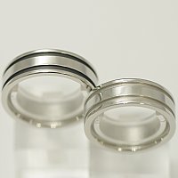 vie ステンレス ペアリング サージカル ステンレス製 【ペア販売】 刻印可能 結婚指輪 マリッジリング 幅広でリングの表に好きな言葉指に着けていても見えるリングバレンタイン ホワイトデー ★ふたりの絆★