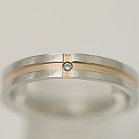 vie ステンレス ペアリング 【ペア販売】 結婚指輪 マリッジリング サージカルステン製 ピンク&ブラックのクロスのデザイン好きな言葉、数字、漢字などが刻印できる!! 結婚記念日 ホワイトデー ★送料無料