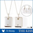 【ディズニーコレクション】 ミッキー＆ ミニー THE KISS ザ キッス シルバー ペアネックレス ダイヤモンド 【ペア販売】 SV925 DI-SN1830DM-DI-SN1831DM　ディズニーペアネックレス ダイヤペアネックレス 記念日 1周年 メモリアル